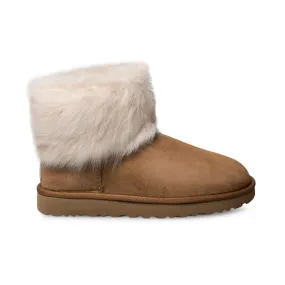 Womens UGG Mini Toscana Cuff Boots in Chestnut - Cozy, Stylish, and Warm Footwear