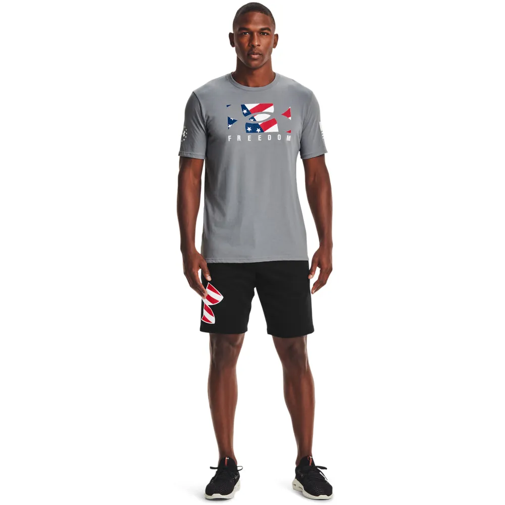 'Under Armour' Men's 10 Freedom Rival Big Flag Logo Shorts - Black