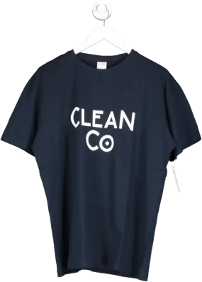 uneek Blue Clean Co T Shirt UK L