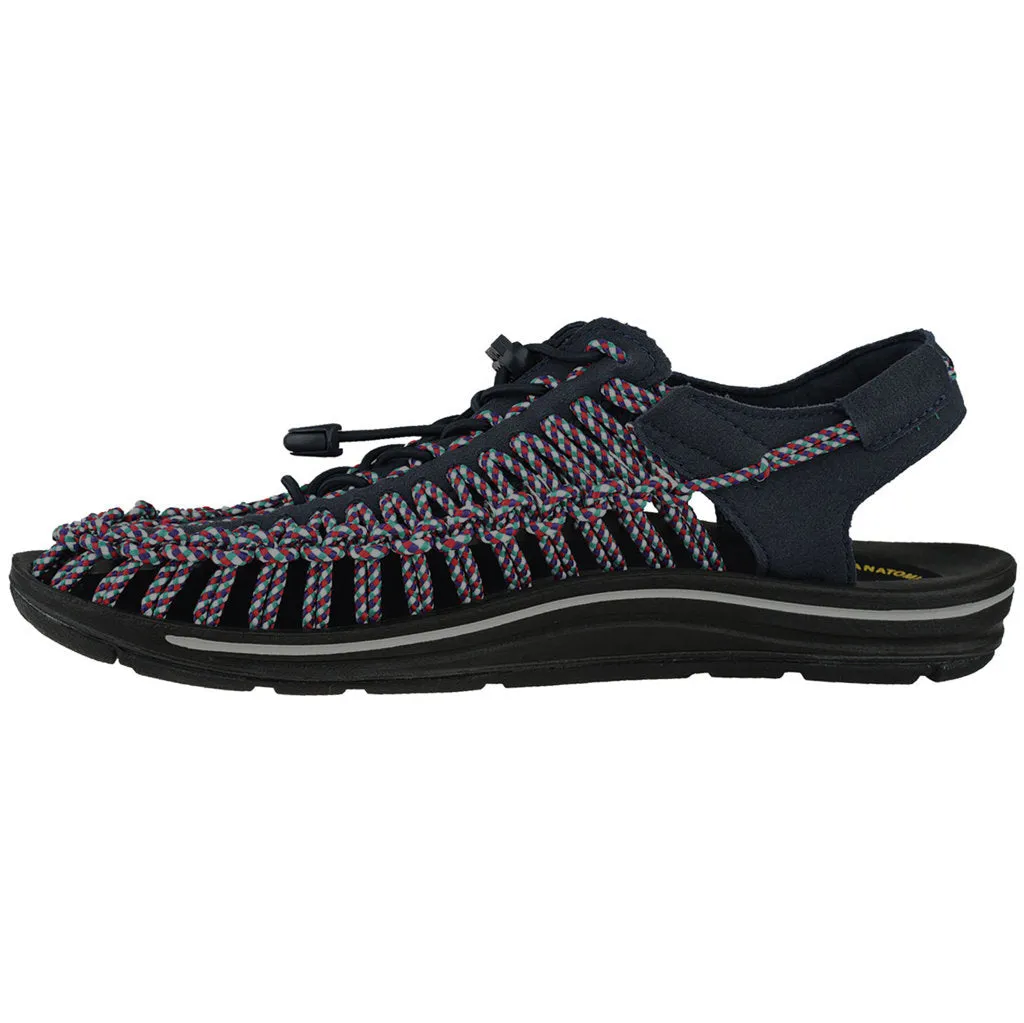 UNEEK Synthetic Textile 2-Cord Monochrome Men's Sandals