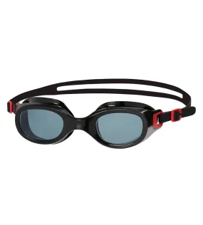 Unisex Adult Futura Classic Smoke-Lens Swim Goggles - Red & Smoke