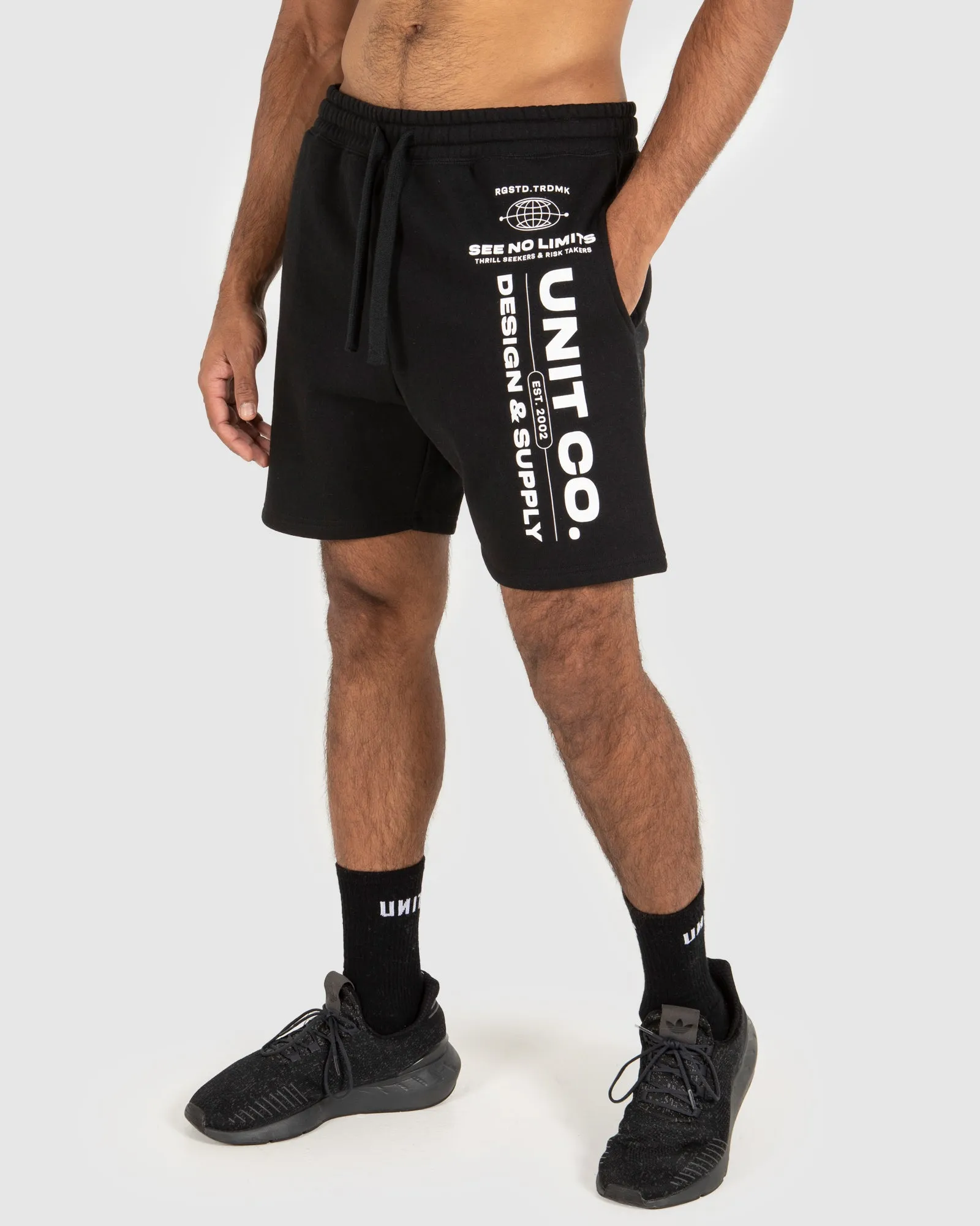 UNIT Mens Worldwide 19" Track Shorts