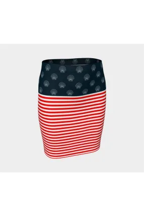 United Shells of America Fitted Skirt