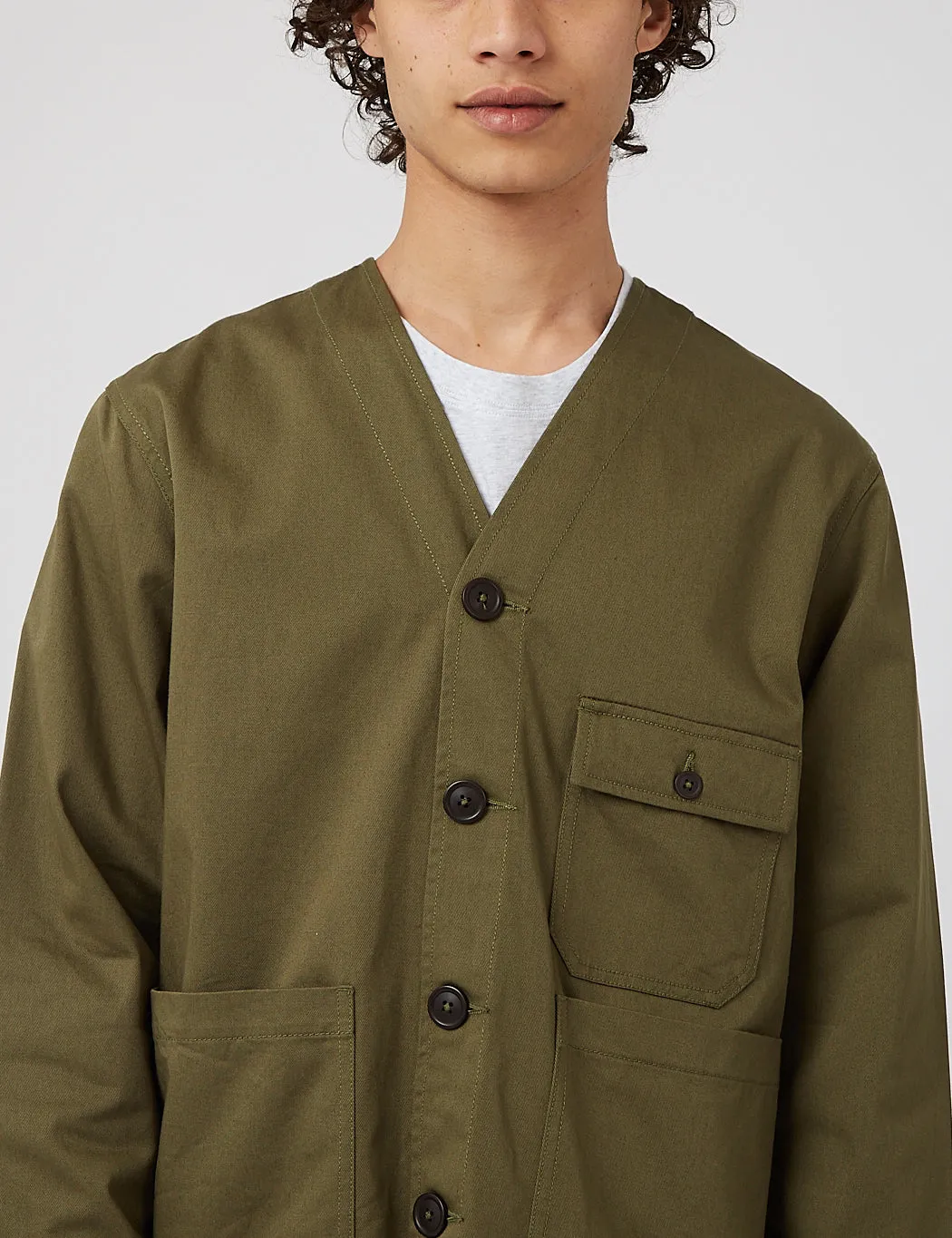 Universal Works Cabin Jacket - Light Olive