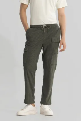 Urban Cord Olive Corduroy Cargo Pant