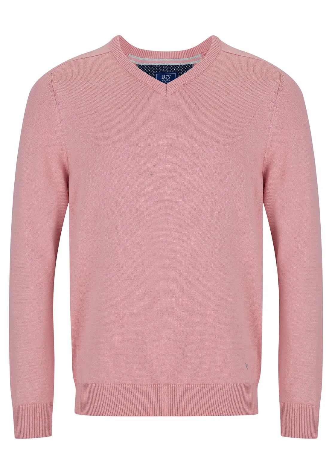 V Neck Cotton Knitwear - Pink