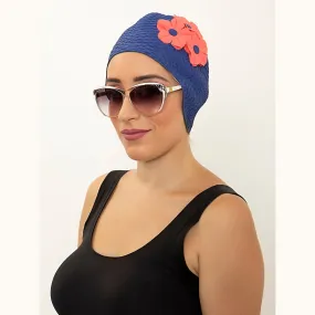 Vintage 3 Flowers Swim Cap