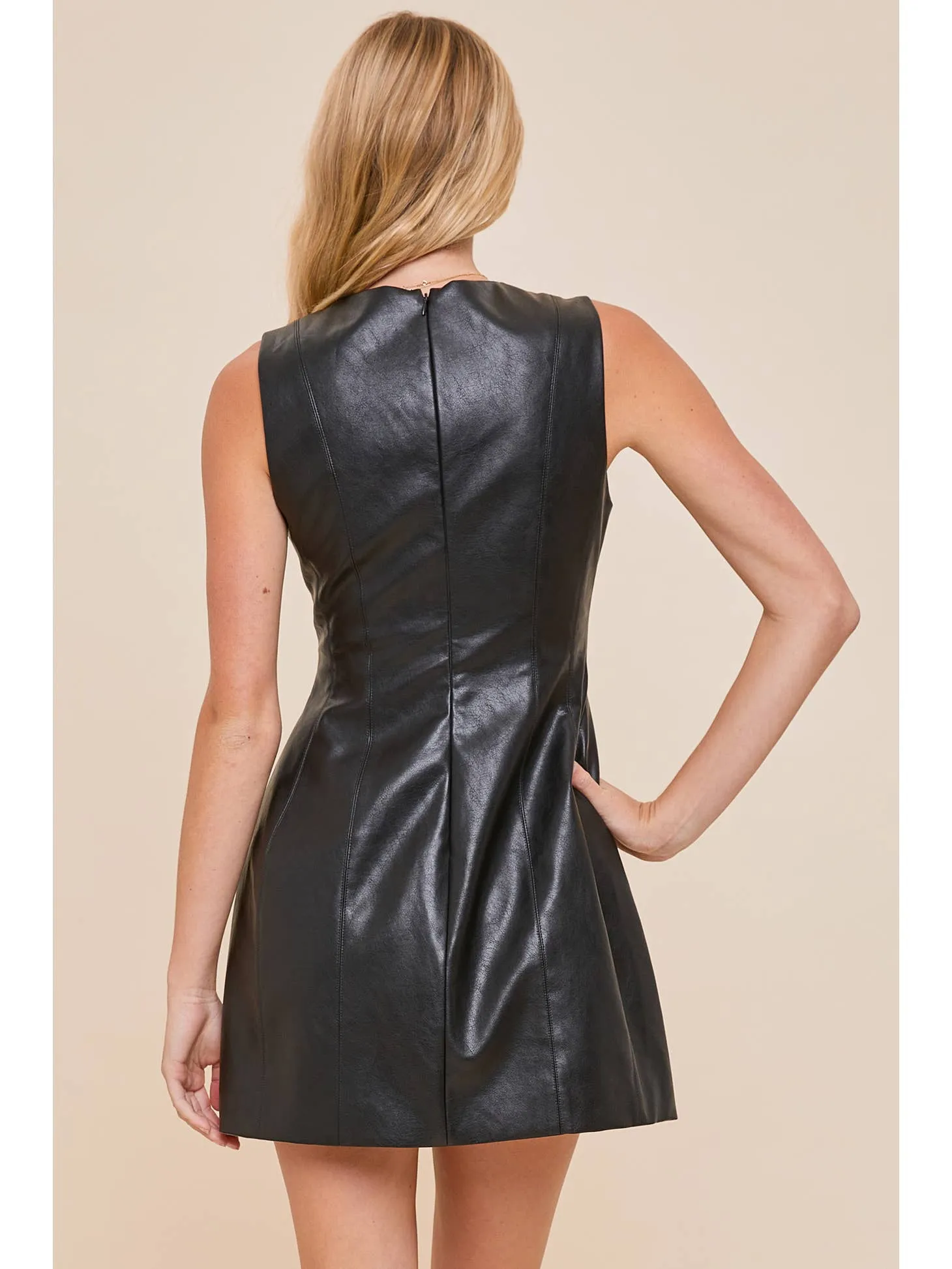 Vivian Leather Dress