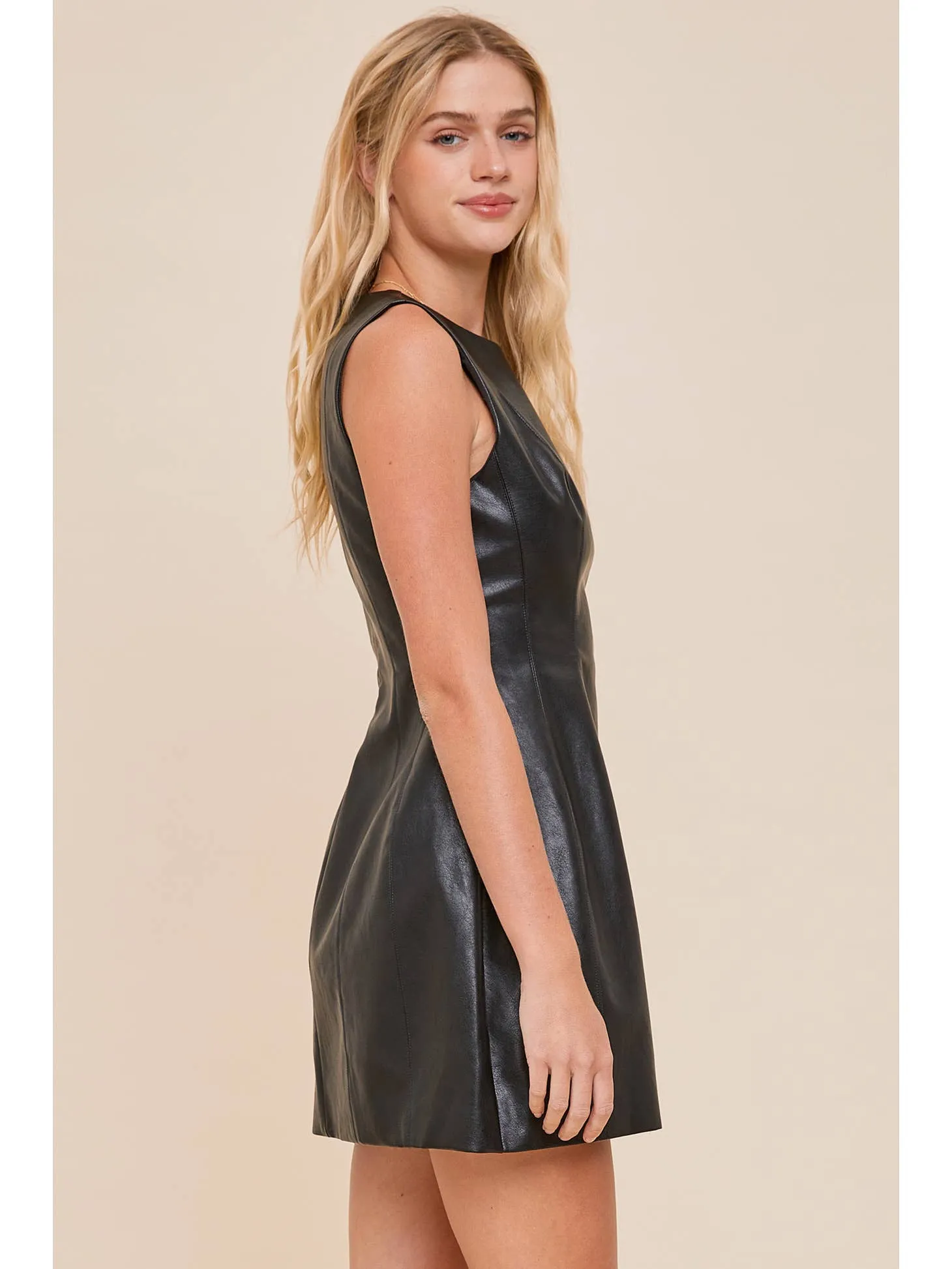 Vivian Leather Dress