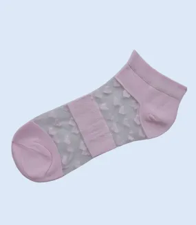 WA1353-PINK-Women Ankle Sock