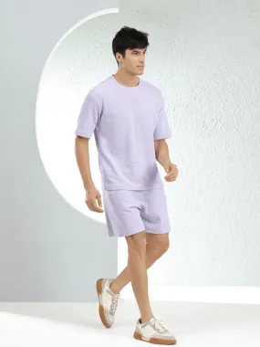 Waffle Oversized Lilac Co-ords