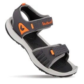 Walkaroo Boys Strappy Floater Sandals  - WC4301 Grey Orange