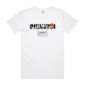 WARNING 2.0 TEE WHT/ORG