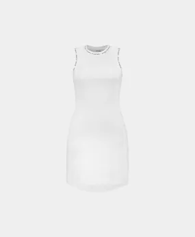 White Erib Tank Dress