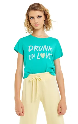 Wildfox Drunk on Love Baby Tee Shirt