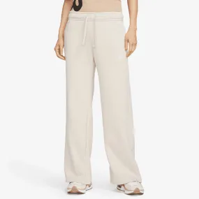 WMN'S MID RISE WIDE LEG SWEATPANTS 'SANDDRIFT/WHITE'