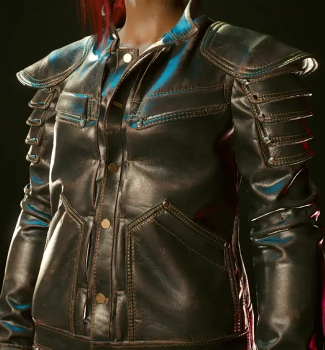 Wolf School Cyberpunk 2077 Leather Jacket