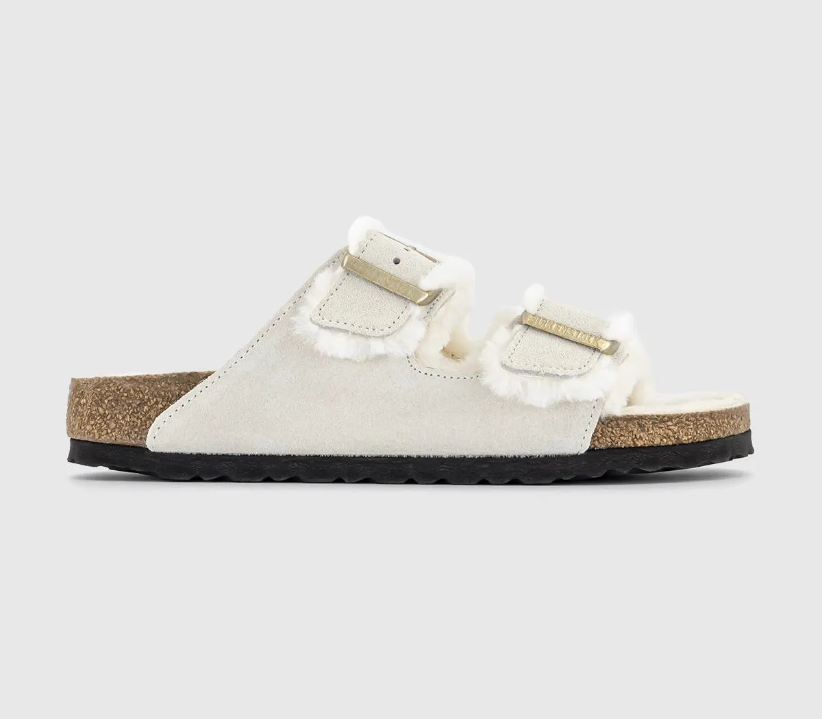 Womens Birkenstock Arizona Shearling Antique White