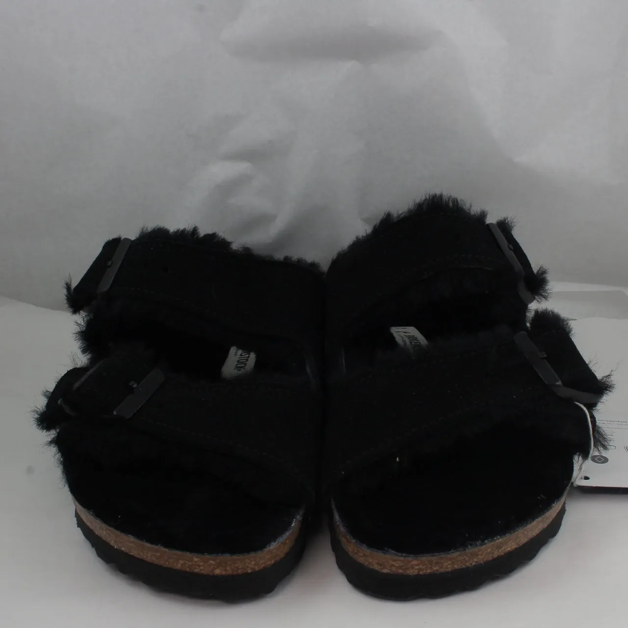 Womens Birkenstock Arizona Shearling Black Black