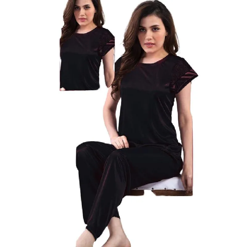 Womens Pajama Tops Short Sleeve Cotton Nightwear For Ladies