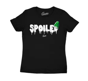 Womens Pine Green 3 Shirt - Spoiled - Black