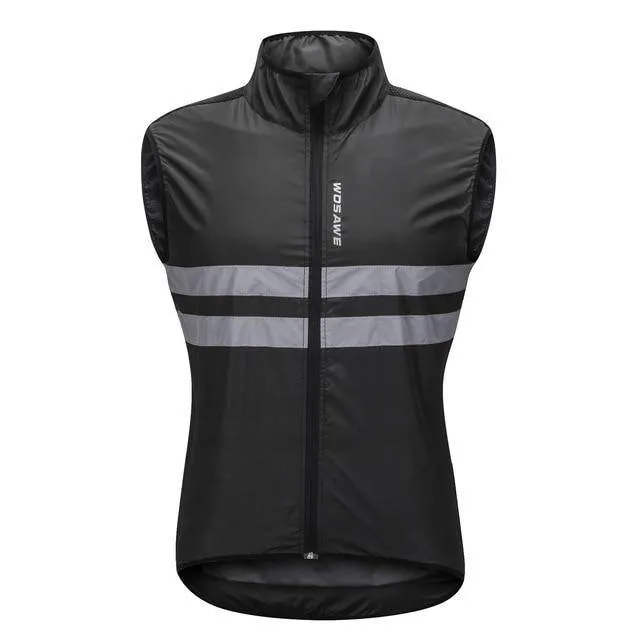 WOSAWE Windproof Cycling Jackets Hooded Men Riding Waterproof Cycle Clothing