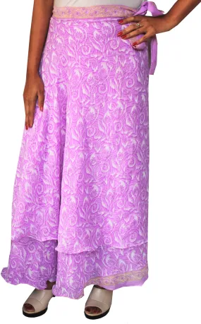 Wrap Around Indian Skirt India Clothing (Purple)