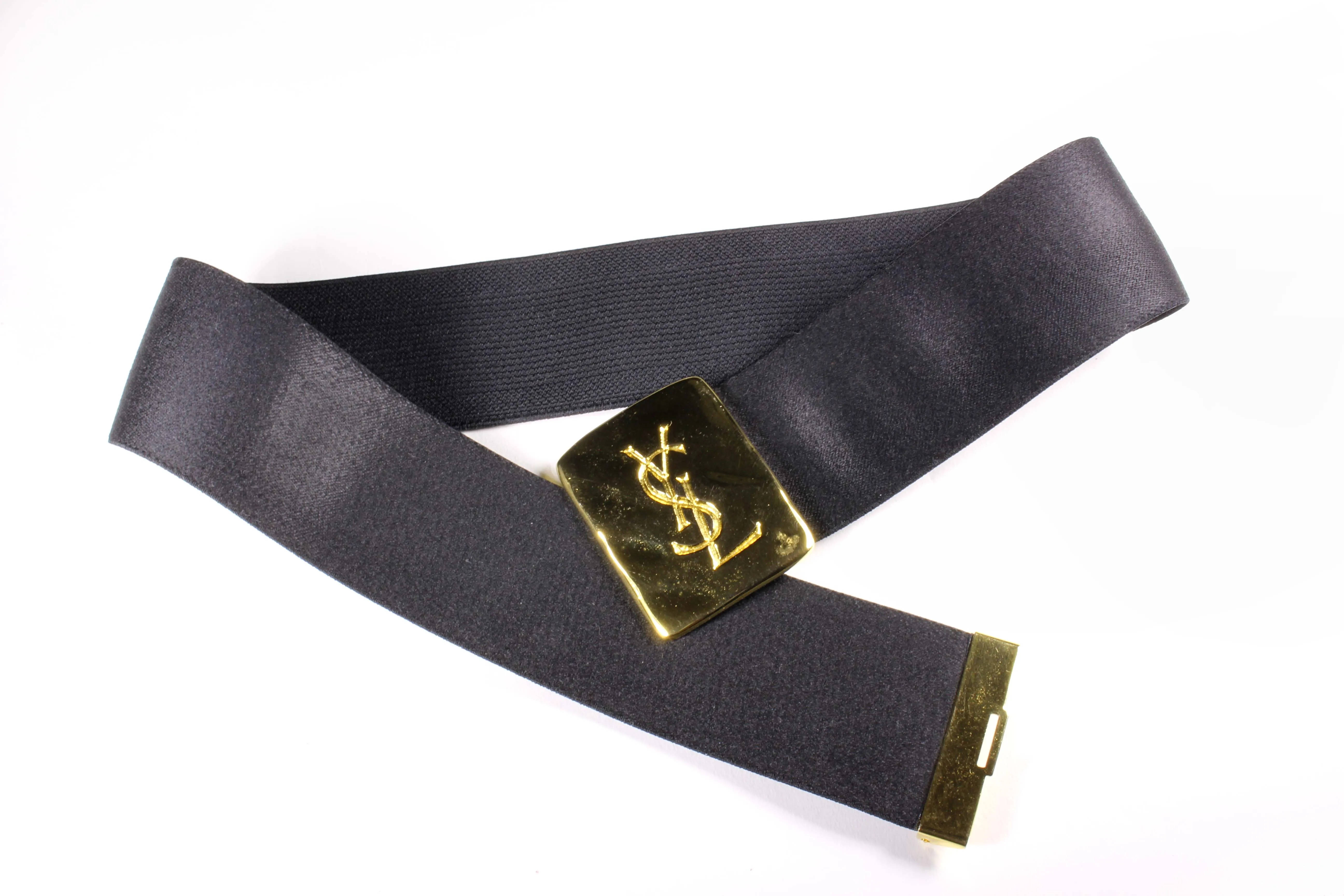 YVES SAINT LAURENT elastic Logo belt