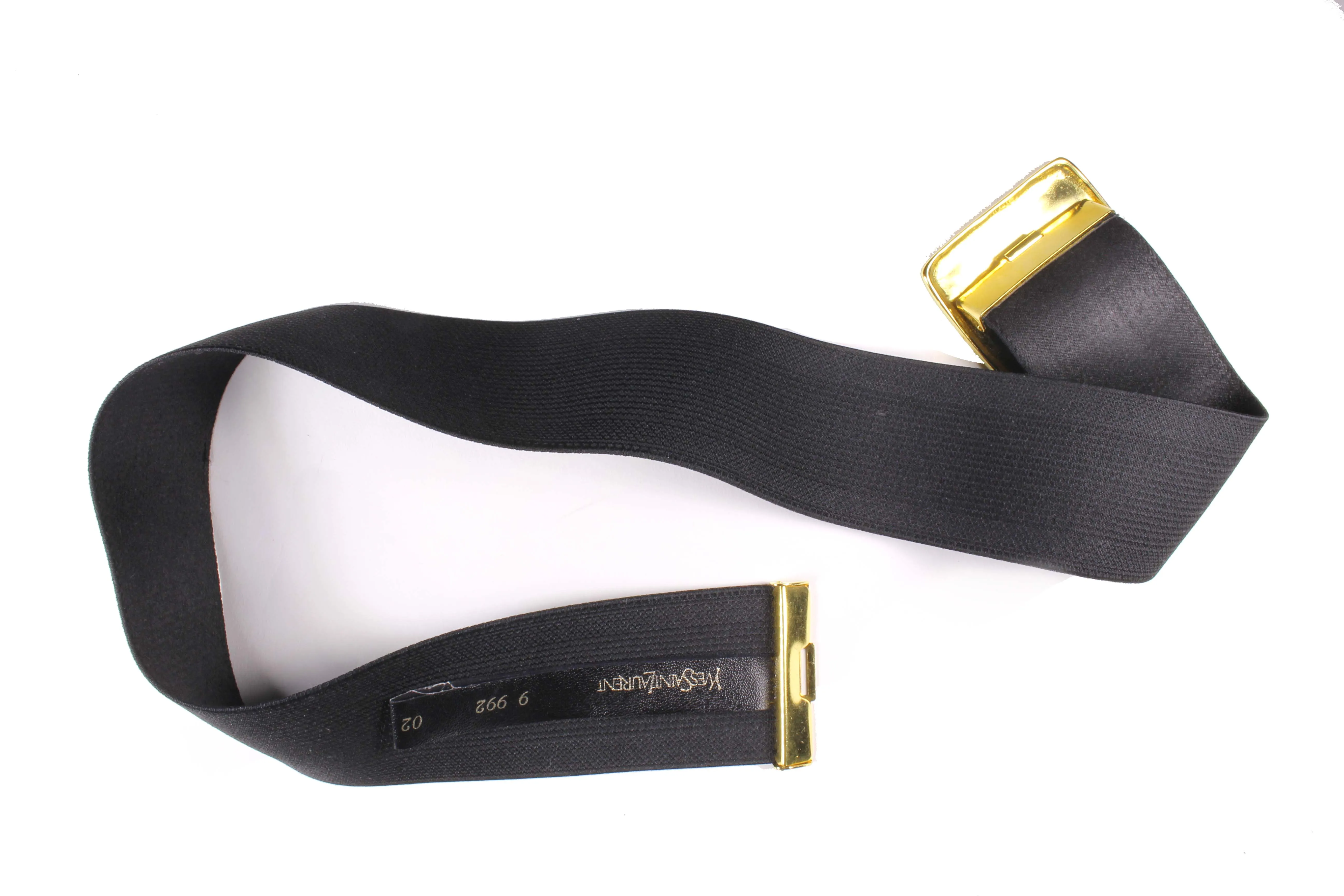 YVES SAINT LAURENT elastic Logo belt