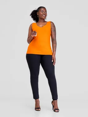 Zoya Basic Val Tank Top - Orange